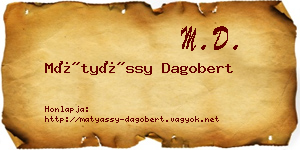 Mátyássy Dagobert névjegykártya